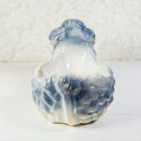 Vintage Ceramic Poodle Figurine Ashtray from Japan: Back - Click to enlarge