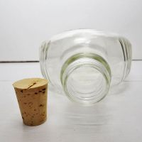Vintage 1976 Log Cabin American Eagle clear glass 24 oz empty bicentennial pancake syrup bottle: Inside View - Click to enlarge