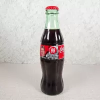 Jeff Burton Nascar No. 99 The Coca Cola Racing Family 1999. Full 8 oz. Coke Classic Soda Bottle: Front - Click to enlarge