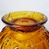 Gold Glass Decorative Vintage Footed Bowl: Foot - Click to enlarge