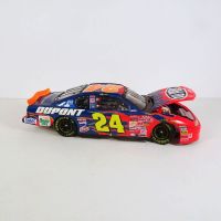 Nascar Jeff Gordon flames No 24 Action 2001 Chevrolet  Monte Carlo diecast 1:24 stock race car bank with key: Hood Up Side View - Click to enlarge