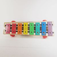Fisher Price Musical Xylophone Vintage Pull Toy 870 - Click to enlarge